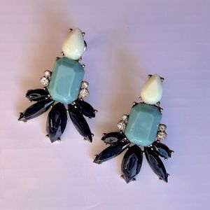 J. Crew Ombré Gemstone Statement Earrings
